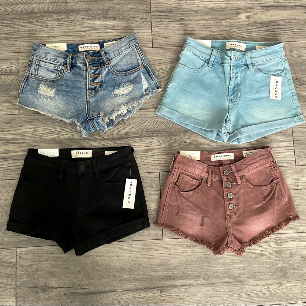 PacSun 🌊 4pcs Set Denim Jean Shorts Summer Bundle